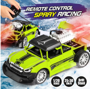 Speed Racing Spray Stunt Car Remote Control Light Smoke Spray