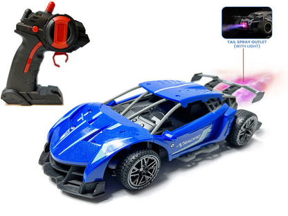 Speed Racing Spray Stunt Car Remote Control Light Smoke Spray