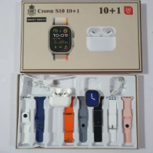 Crown S10 10+1 All in One Smart Watch with Earbuds